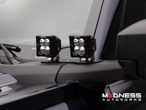 Ford Bronco Lighting Upgrade - ZROADZ - A-Pillar Quad Mount - 3in White LED Pods